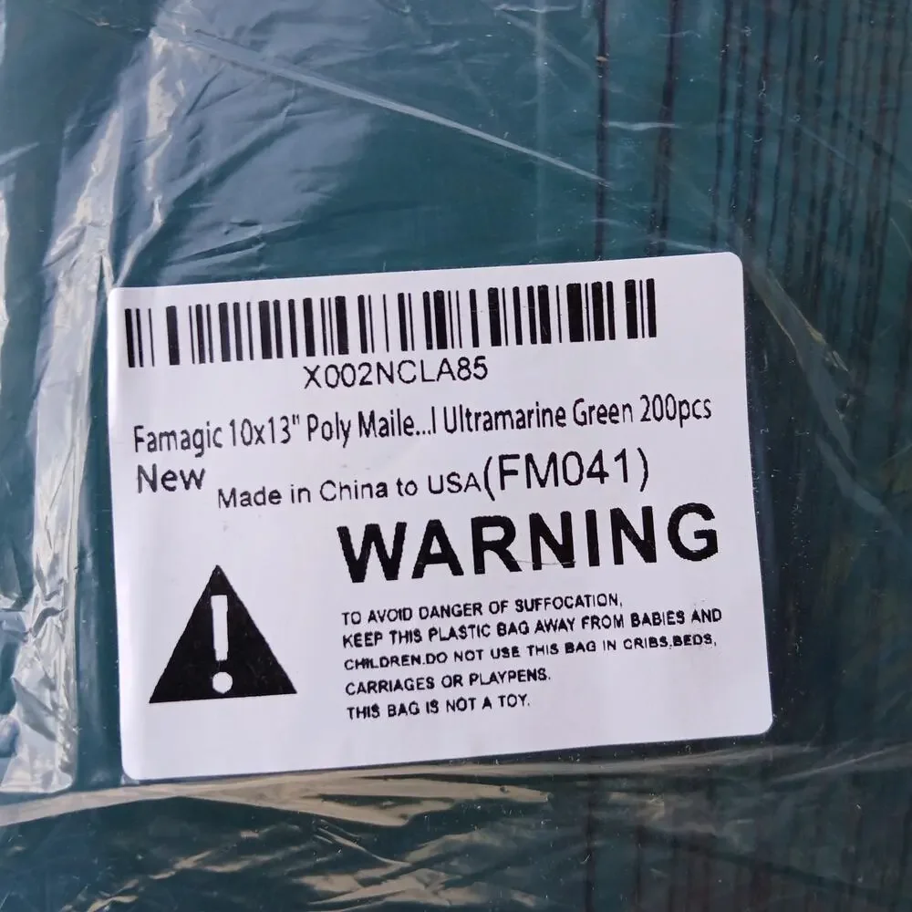 10ct Ultramarine Green Poly Mailers 10